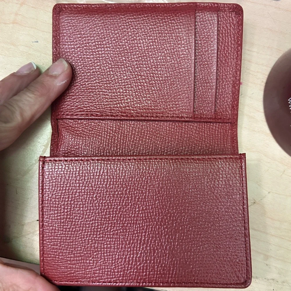 Bally Red Leather Card‎ Holder